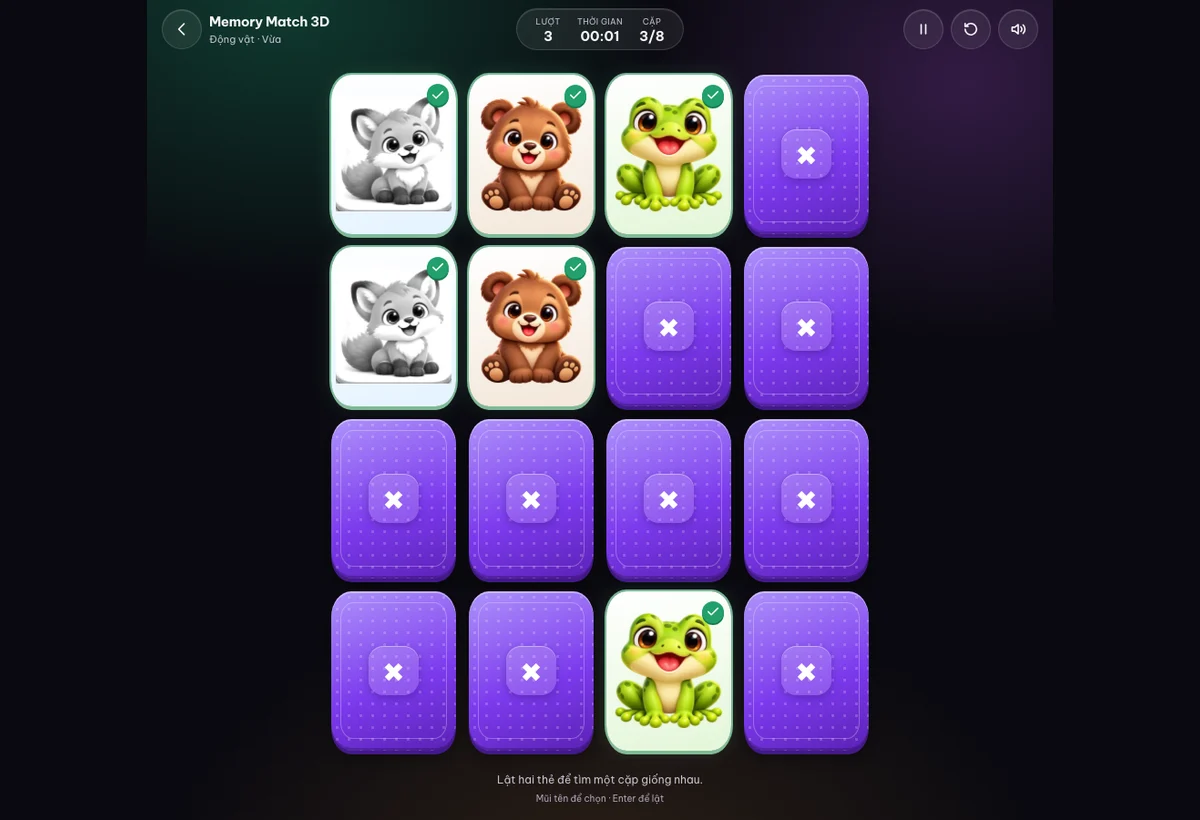 Memory Match 3D — ảnh gameplay 1
