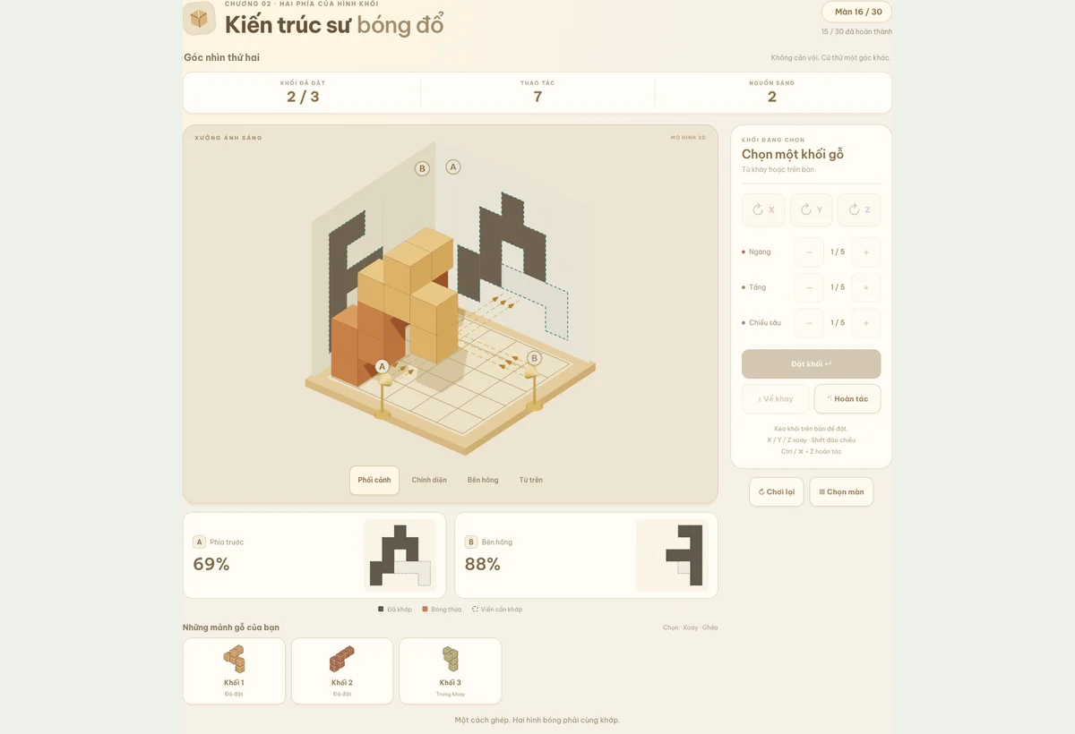 Kiến trúc sư bóng đổ — ảnh gameplay 1