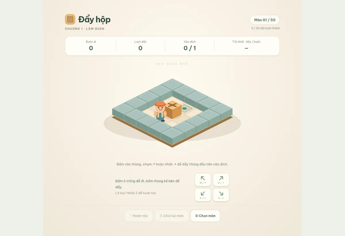 Đẩy hộp — ảnh gameplay 1